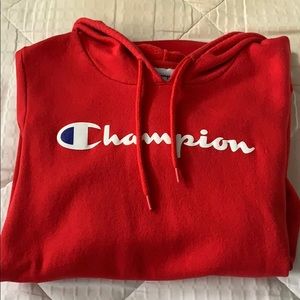 Red Champion Hoodie